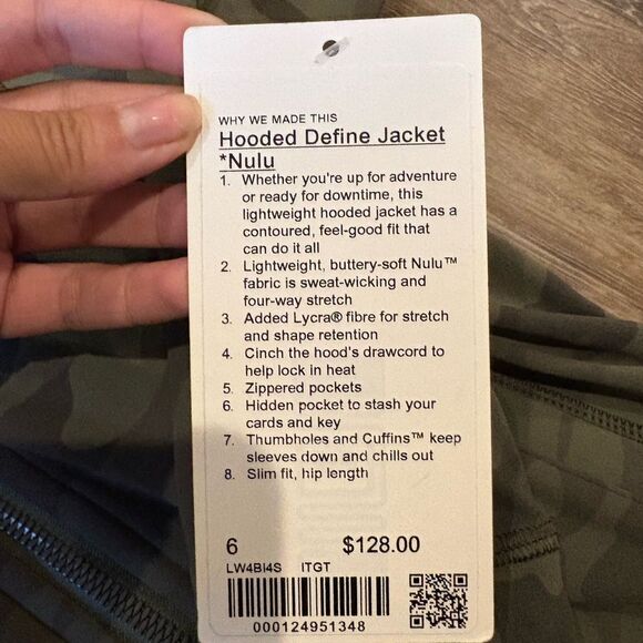 Lululemon Hooded Define Jacket Nulu
Heritage 365 Camo Green Twill Multi - Picture 8 of 10